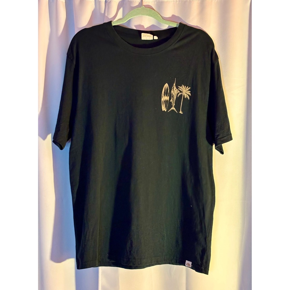 Pacific Creations Anna Maria Island Black Graphic T-Shirt Mens Large Fishing